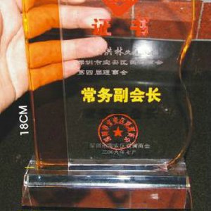 水晶獎牌