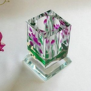 水晶筆筒